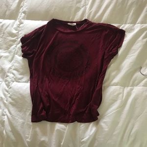 Urban Outfitters Cropped Graphic Tee